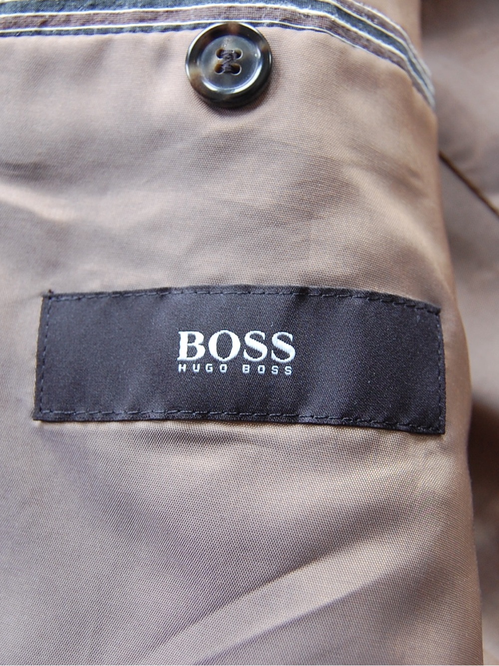 Hugo Boss Gray-Brown Pinstripe Sport Blazer size US 44